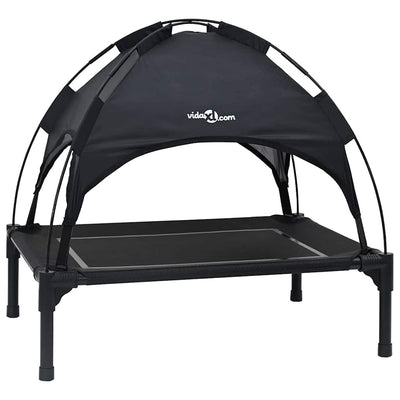 Vidaxl hondenbed zwart 63 x 49,5 x 60 cm staal