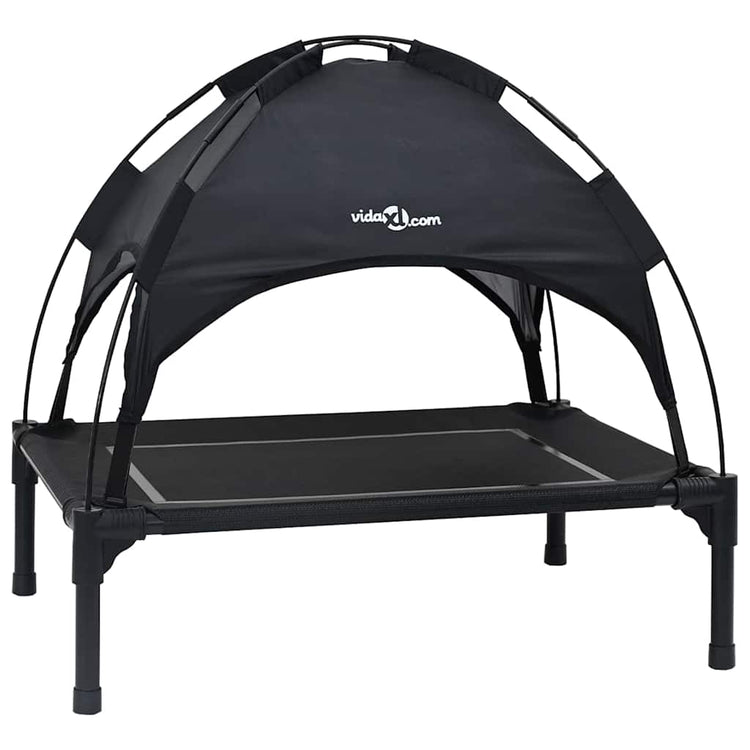 Vidaxl hondenbed 63 x 49,5 x 60 cm staal zwart