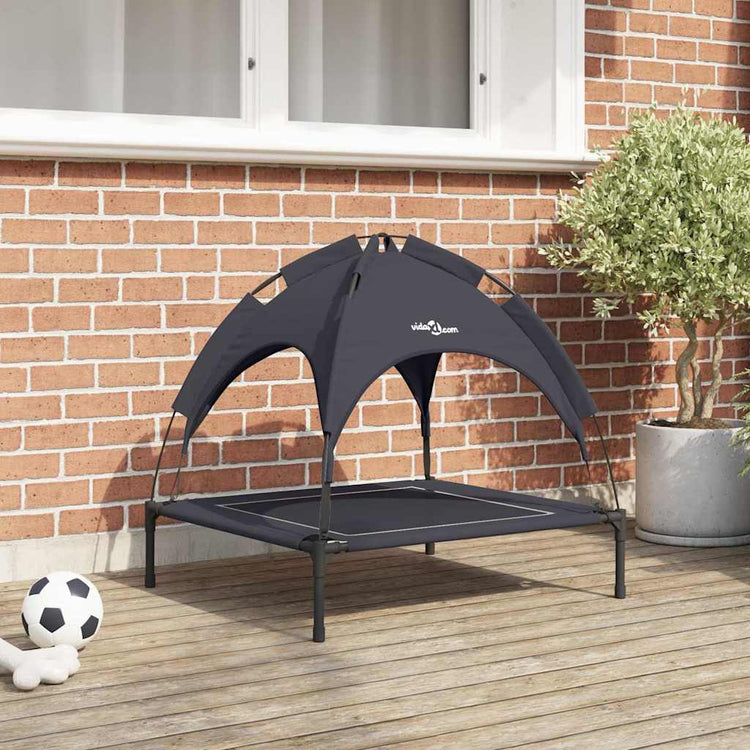 Vidaxl hondenbed 71 x 64 x 71 cm staal zwart