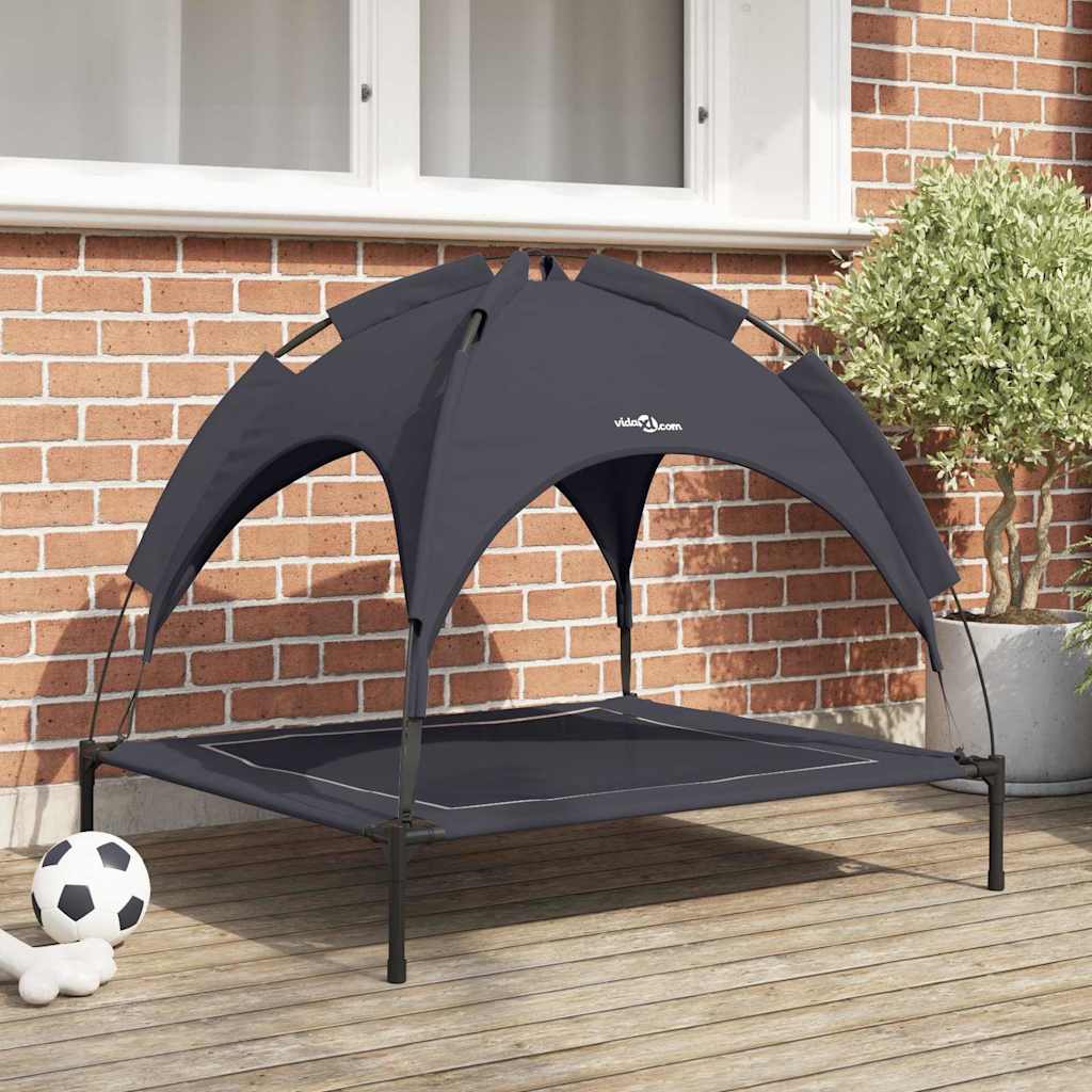 Vidaxl hondenbed 90 x 81 x 80,5 cm staal zwart