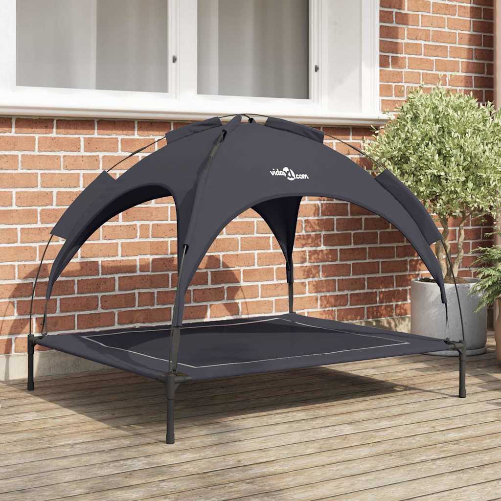 Vidaxl hondenbed 104 x 86 x 84,5 cm staal zwart