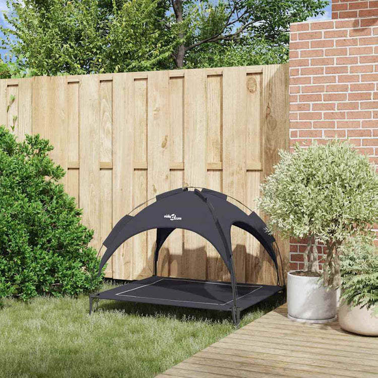 Vidaxl hondenbed 104 x 86 x 84,5 cm staal zwart