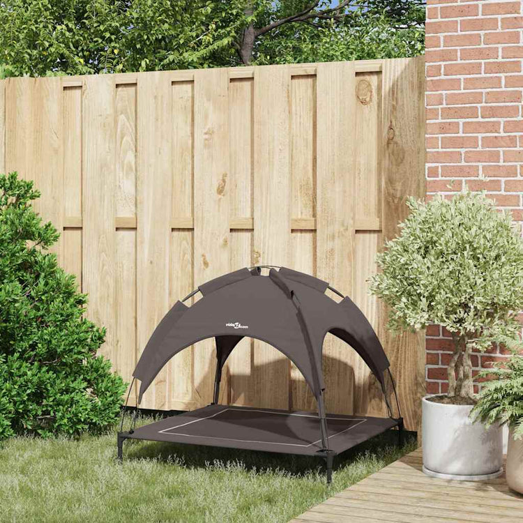 Vidaxl hondenbed 90 x 81 x 80,5 cm staal bruin