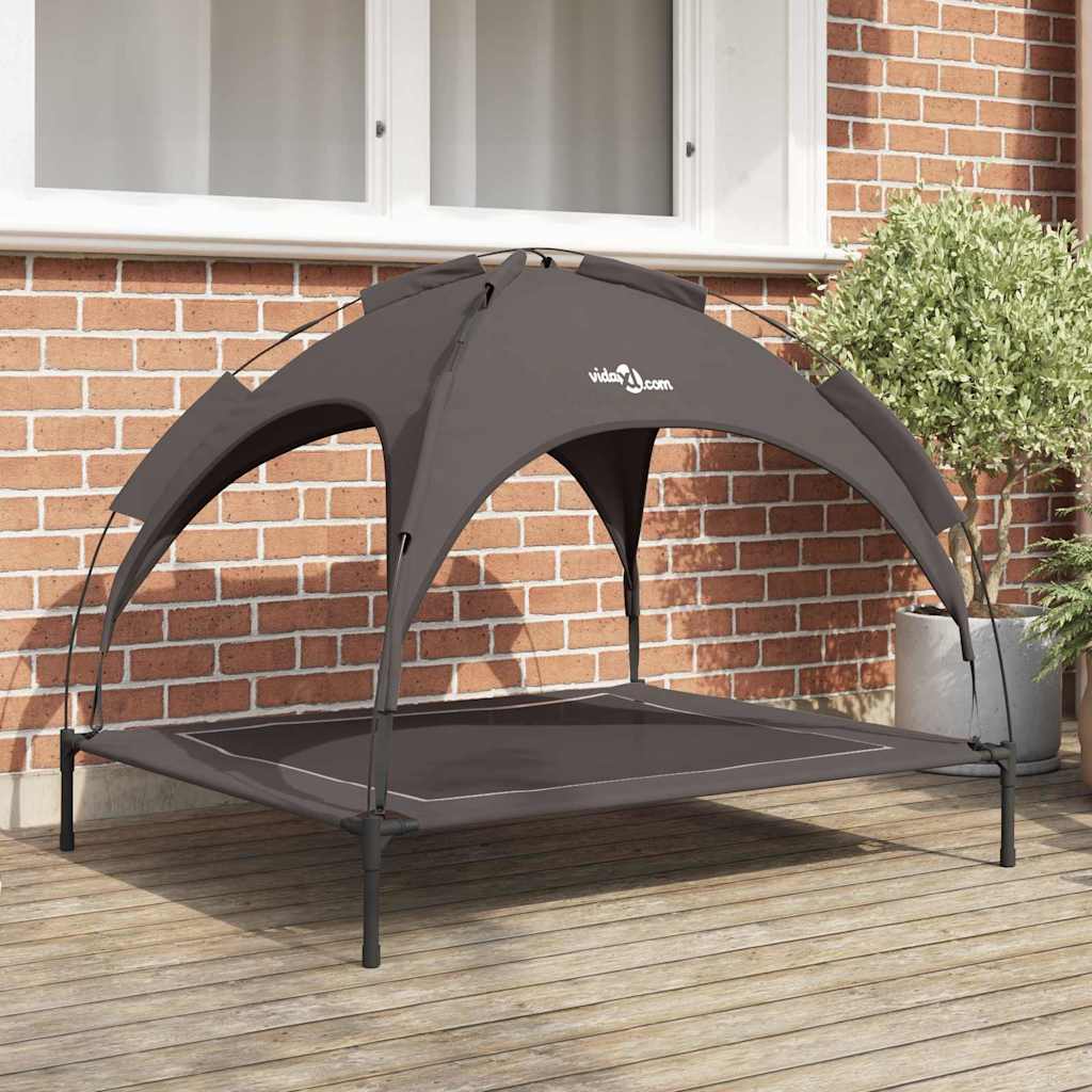 Vidaxl hondenbed 104 x 86 x 84,5 cm staal bruin