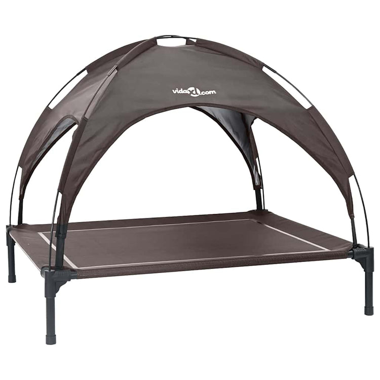 Vidaxl hondenbed 104 x 86 x 84,5 cm staal bruin