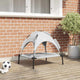 Vidaxl hondenbed 63 x 49,5 x 60 cm staal zilvergrijs