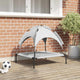 Vidaxl hondenbed 71 x 64 x 71 cm staal zilvergrijs