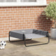 Vidaxl hondenbed lichtgrijs 70 x 70 x 28,5 cm staal
