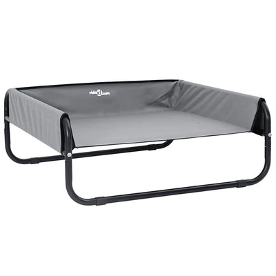 Vidaxl hondenbed lichtgrijs 75 x 75 x 30 cm staal