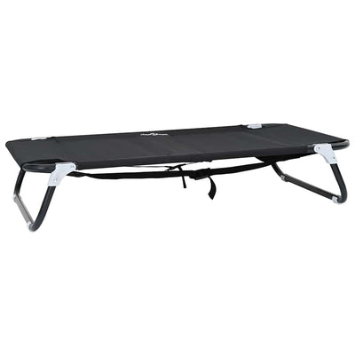Vidaxl hondenbed zwart 90 x 55 x 18 cm staal
