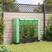 Vidaxl plantenbak verhoogd met kashoes 120x40x123 cm rattanlook - afbeelding 3