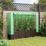 Vidaxl plantenbak verhoogd met kashoes 160x40x138 cm rattanlook - afbeelding 3