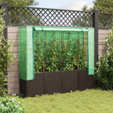 Vidaxl plantenbak verhoogd met kashoes 160x40x153 cm rattanlook - afbeelding 3