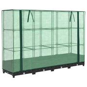 Vidaxl verhoogde plantenbak met kashoes rotanlook 160x40x123 cm - afbeelding 2
