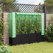 Vidaxl verhoogde plantenbak met kashoes rotanlook 160x40x153 cm - afbeelding 3