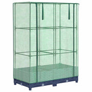 Vidaxl plantenbak verhoogd met kashoes 80x40x123 cm rattanlook - afbeelding 2