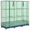 Vidaxl verhoogde plantenbak met kashoes rotanlook 120x40x123 cm