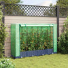 Vidaxl verhoogde plantenbak met kashoes rotanlook 160x40x123 cm