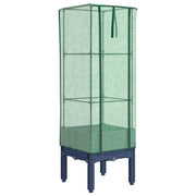 Vidaxl plantenbak verhoogd met kashoes 40x40x140 cm rattanlook - afbeelding 2
