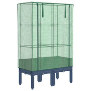 Vidaxl plantenbak verhoogd met kashoes 80x40x140 cm rattanlook - afbeelding 2