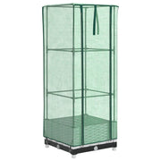 Vidaxl plantenbak verhoogd met kashoes 40x40x123 cm rattanlook - afbeelding 2