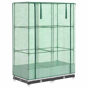 Vidaxl plantenbak verhoogd met kashoes 80x40x123 cm rattanlook - afbeelding 2
