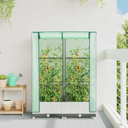 Vidaxl plantenbak verhoogd met kashoes 80x40x123 cm rattanlook - afbeelding 3