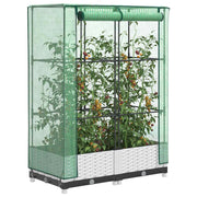 Vidaxl plantenbak verhoogd met kashoes 80x40x123 cm rattanlook - afbeelding 1