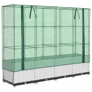 Vidaxl plantenbak verhoogd met kashoes 160x40x138 cm rattanlook - afbeelding 2
