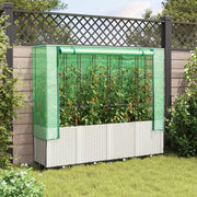 Vidaxl plantenbak verhoogd met kashoes 160x40x153 cm rattanlook - afbeelding 3