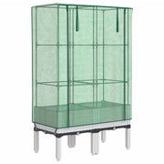 Vidaxl plantenbak verhoogd met kashoes 80x40x140 cm rattanlook - afbeelding 2
