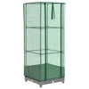 Vidaxl plantenbak verhoogd met kashoes 40x40x123 cm rattanlook