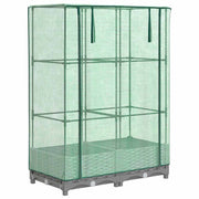 Vidaxl plantenbak verhoogd met kashoes 80x40x123 cm rattanlook - afbeelding 2