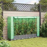 Vidaxl plantenbak verhoogd met kashoes 160x40x123 cm rattanlook - afbeelding 3