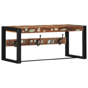 Vidaxl kapstok 80x35x35 cm massief gerecycled hout meerkleurig - afbeelding 1