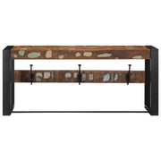 Vidaxl kapstok 80x35x35 cm massief gerecycled hout meerkleurig - afbeelding 2
