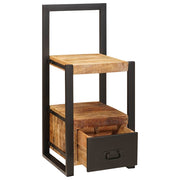 Vidaxl kledinghouder met lade bruin 40 x 40 x 90 cm massief mango hout - afbeelding 2