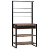 Vidaxl keukenrek multikleur en zwart 80 x 40 x 160 cm