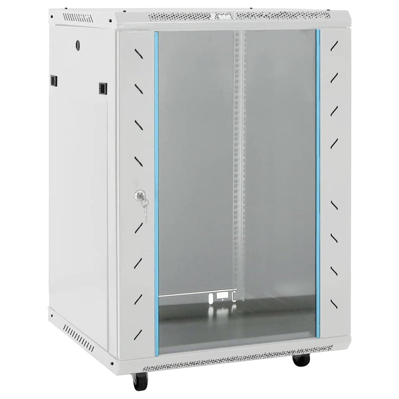 Vidaxl netwerkkast 15u 19 ip20 60x45x86 cm grijs