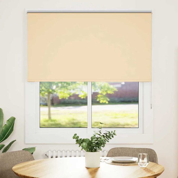 Vidaxl rolgordijn verduisterend 130x150 cm stofbreedte 126,6 cm beige