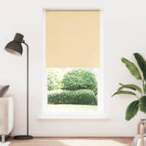 Vidaxl rolgordijn verduisterend 110x210 cm stofbreedte 105,7 cm beige - afbeelding 1