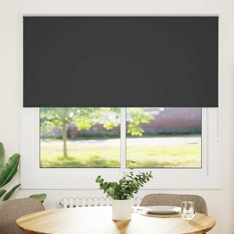 Vidaxl rolgordijn verduisterend 150x175 cm stofbreedte 146,6 cm zwart