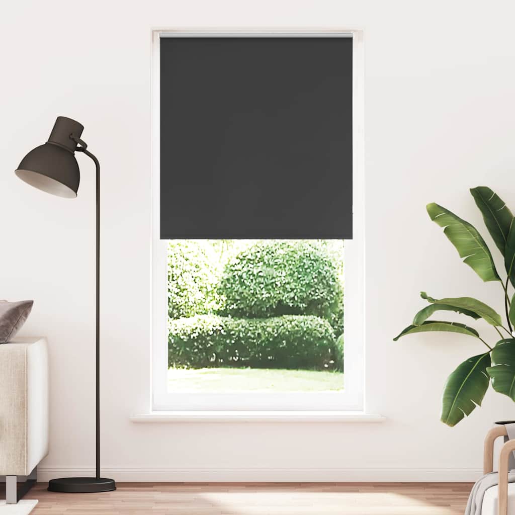 Vidaxl rolgordijn verduisterend 115x230 cm stofbreedte 110,7 cm zwart
