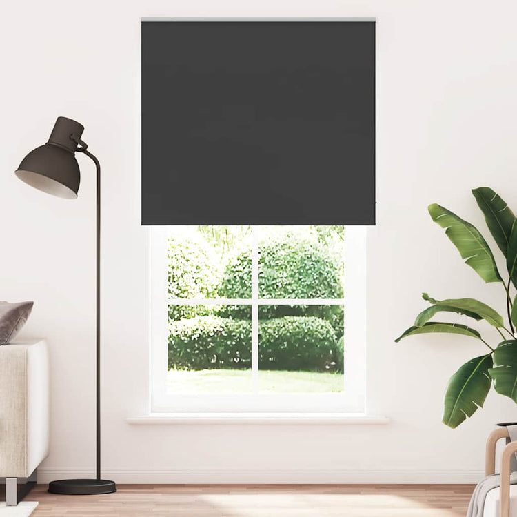 Vidaxl rolgordijn verduisterend 140x230 cm stofbreedte 136,6 cm zwart