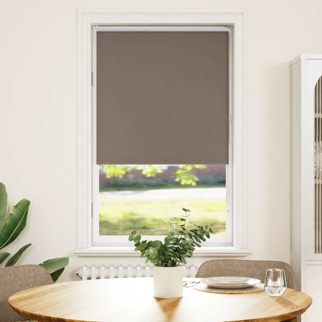 Vidaxl rolgordijn verduisterend koffie 75x150 cm stofbreedte 70,7 cm