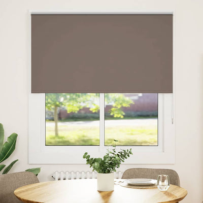 Vidaxl rolgordijn verduisterend koffie 140x175 cm stofbreedte 136,6 cm