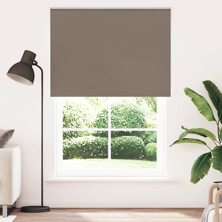 Vidaxl rolgordijn verduisterend koffie 145x210 cm stofbreedte 141,6 cm