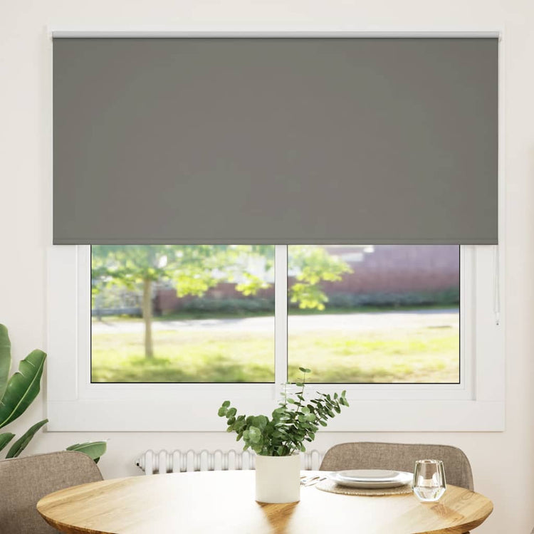 Vidaxl rolgordijn verduisterend 145x150 cm stofbreedte 141,6 cm grijs