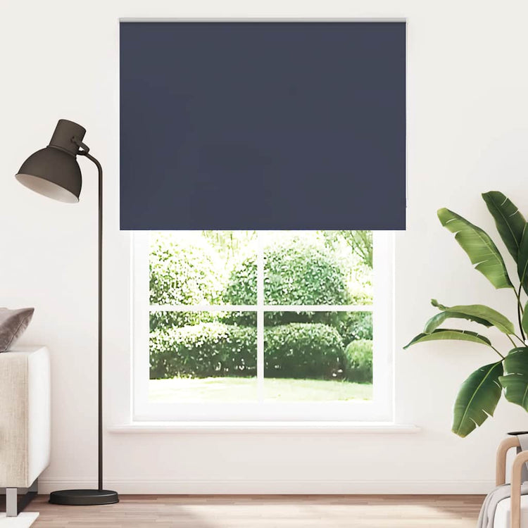Vidaxl rolgordijn verduisterend 145x210 cm stofbreedte 141,6 cm blauw