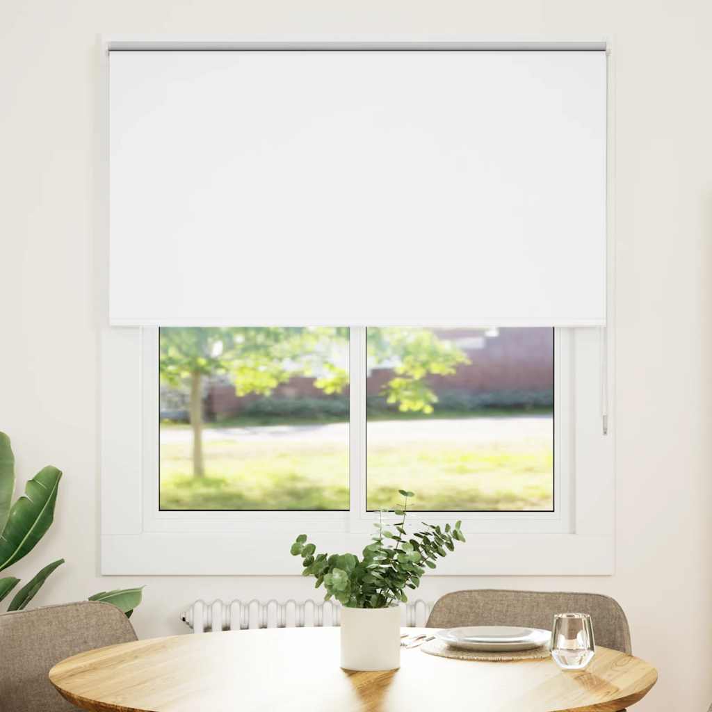 Vidaxl rolgordijn verduisterend 120x150 cm stofbreedte 116,6 cm wit